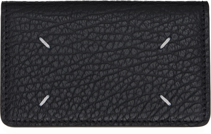 Photo: Maison Margiela Black Grained Leather Card Holder