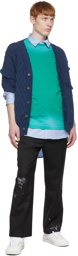 ADER error Blue Cotton Cardigan