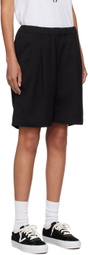 Dime Black Pleated Shorts