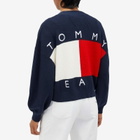 Tommy Jeans Women's Flag Cardigan in Dark Night Navy