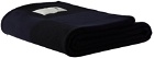 Tekla Blue & Black Cashmere Checkerboard Blanket