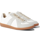 MAISON MARGIELA - Replica Leather and Suede Sneakers - White