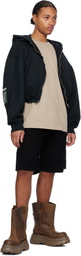 B1ARCHIVE Black Skater Denim Shorts
