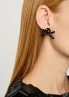 Simone Rocha Petite Bow Crystal-embellished Stud Earrings - Black - One Size