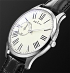 Zenith - Elite Ultra-Thin Roman Dial 40mm Stainless Steel and Alligator Watch - White