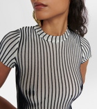 Jean Paul Gaultier Lurex striped top