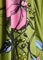 Stine Goya Floral-print Puff-sleeve Maxi Dress Green