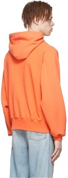 ERL Orange Cotton Hoodie