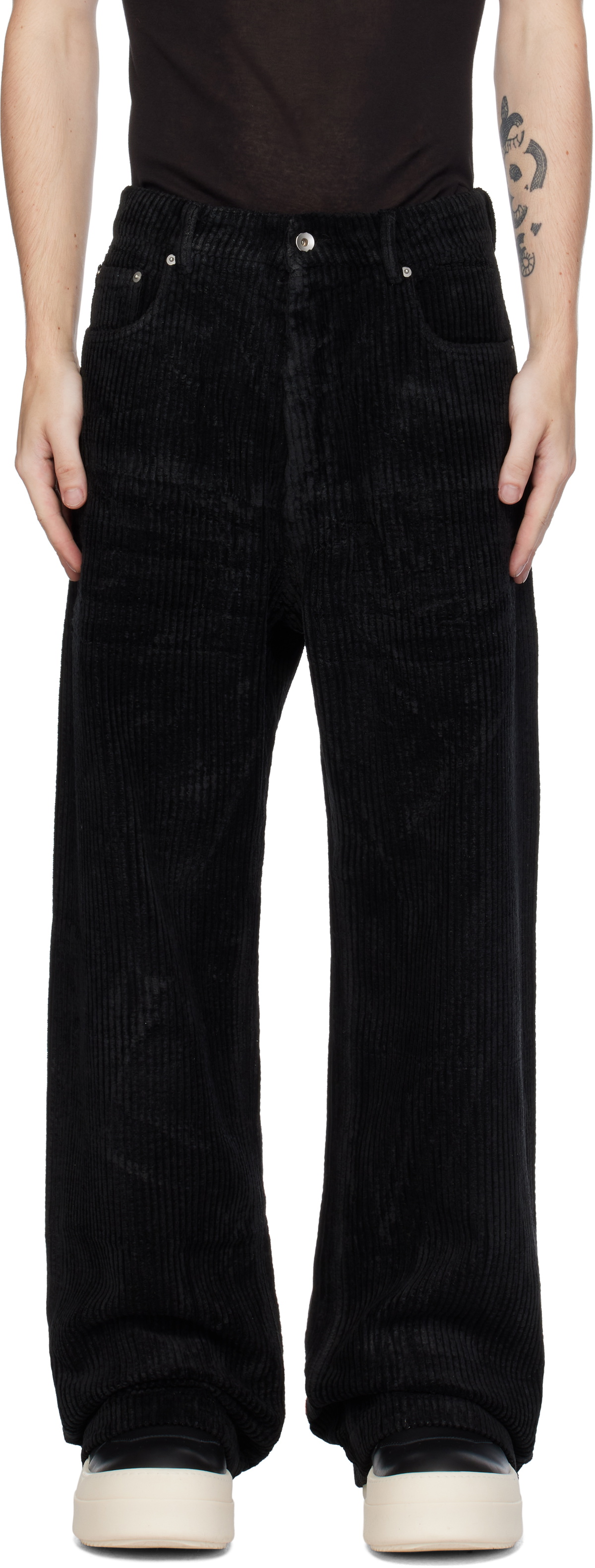 Rick Owens DRKSHDW Black Porterville Geth Trousers Rick Owens Drkshdw