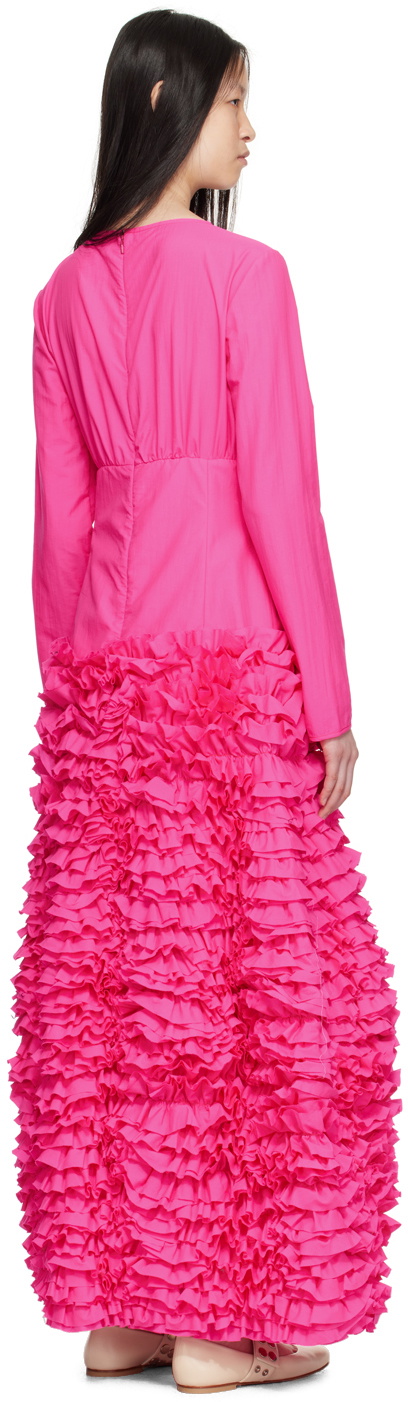 Molly Goddard Pink Phillis Maxi Dress