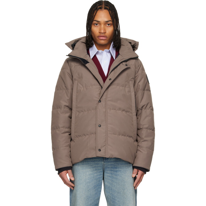 Photo: Canada Goose Taupe 'Black Label' Wyndham Down Jacket
