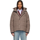 Canada Goose Taupe 'Black Label' Wyndham Down Jacket