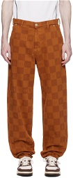 Tommy Jeans Brown Checkerboard Jeans