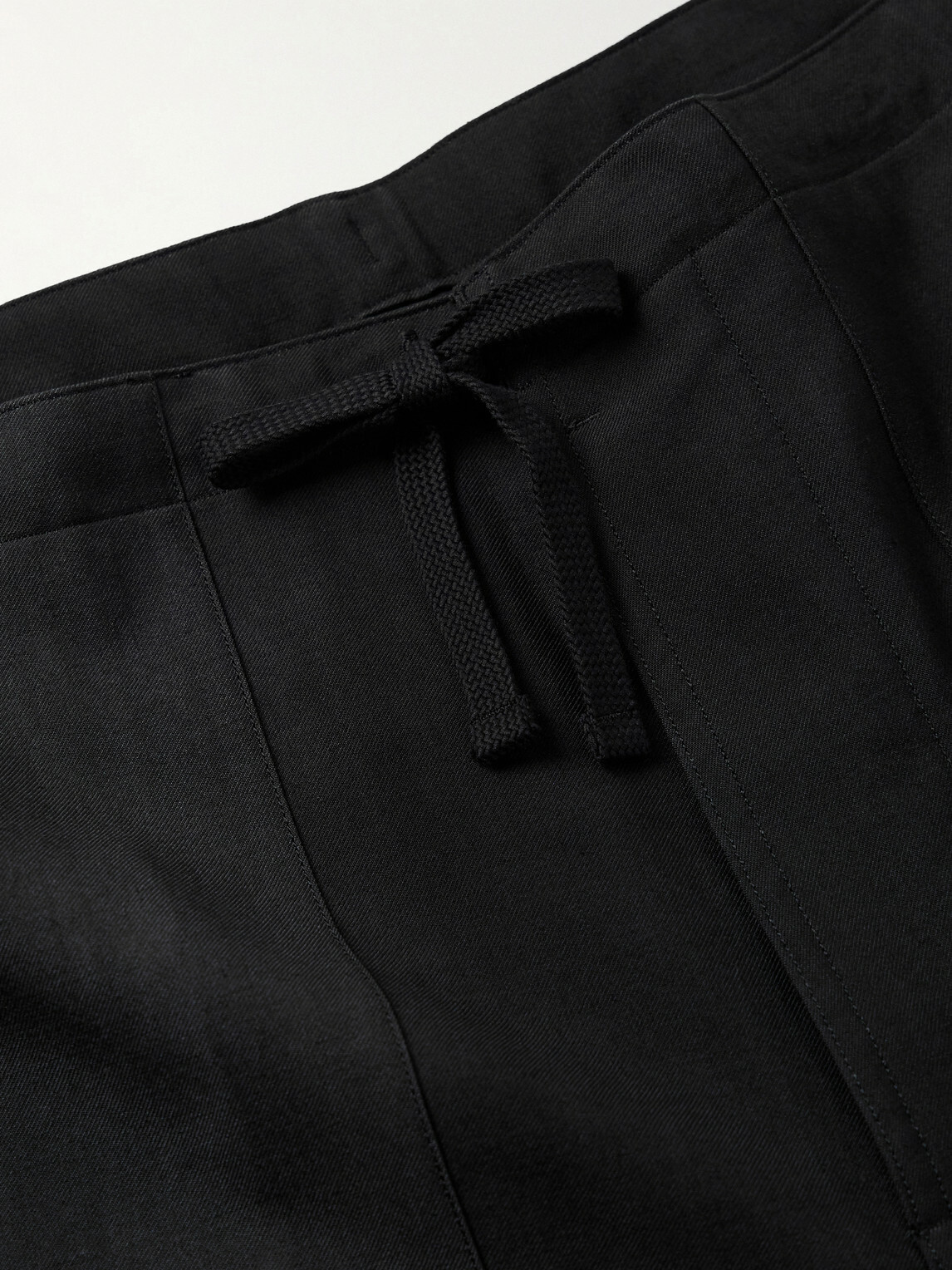 Kaptain Sunshine - Straight-Leg Wool-Twill Drawstring Suit Trousers - Gray