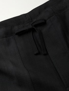 Kaptain Sunshine - Straight-Leg Wool-Twill Drawstring Suit Trousers - Gray
