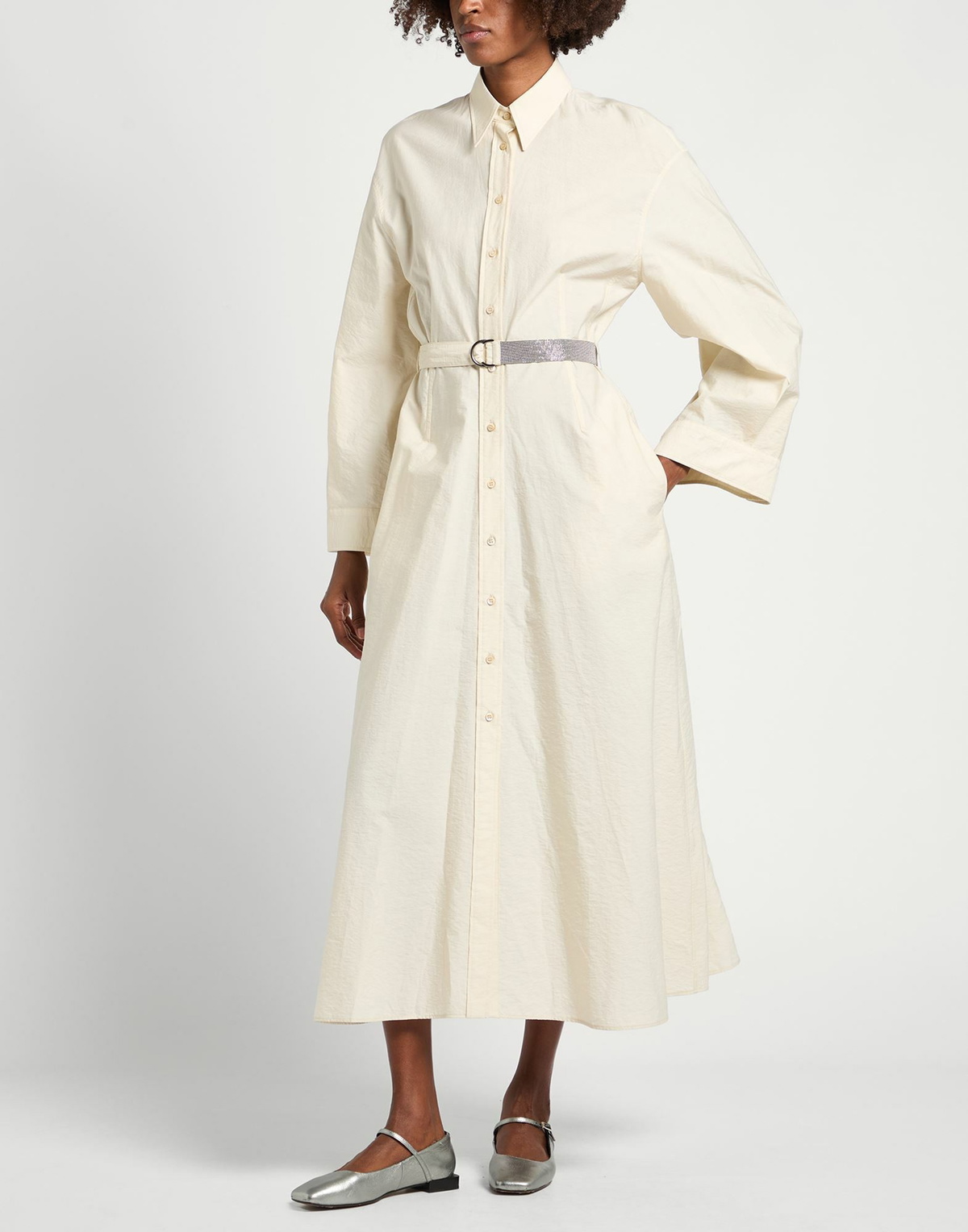 Brunello Cucinelli Womens Maxi dress in Beige
