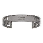 Versace Silver Address Plate Bracelet