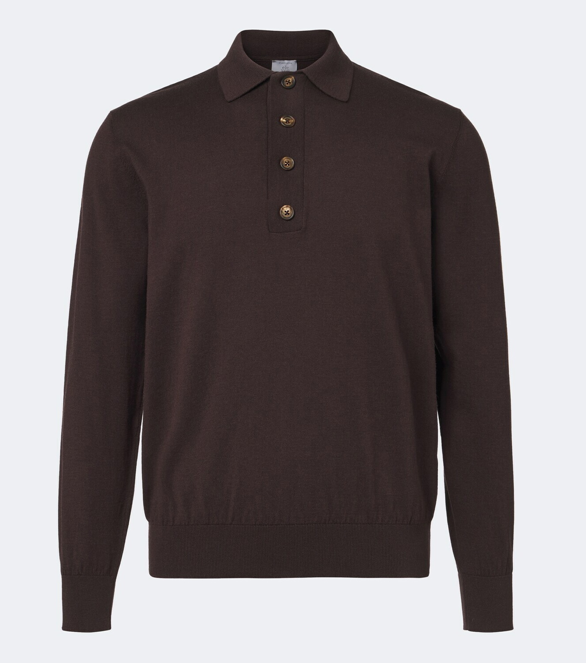 Eleventy Cotton and cashmere polo sweater