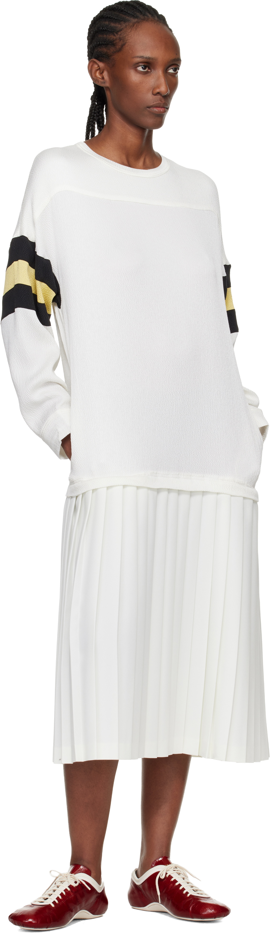 Stefan Cooke Off-White Stadium Midi Dress