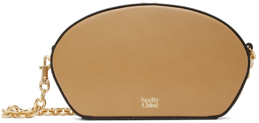 See by Chloé Beige Shell Shoulder Bag