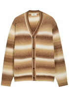 Les Deux Boston Gradient Fine-knit Cardigan Brown