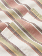OLIVER SPENCER LOUNGEWEAR - Canvey Striped Organic Cotton-Twill Pyjama Shirt - Multi