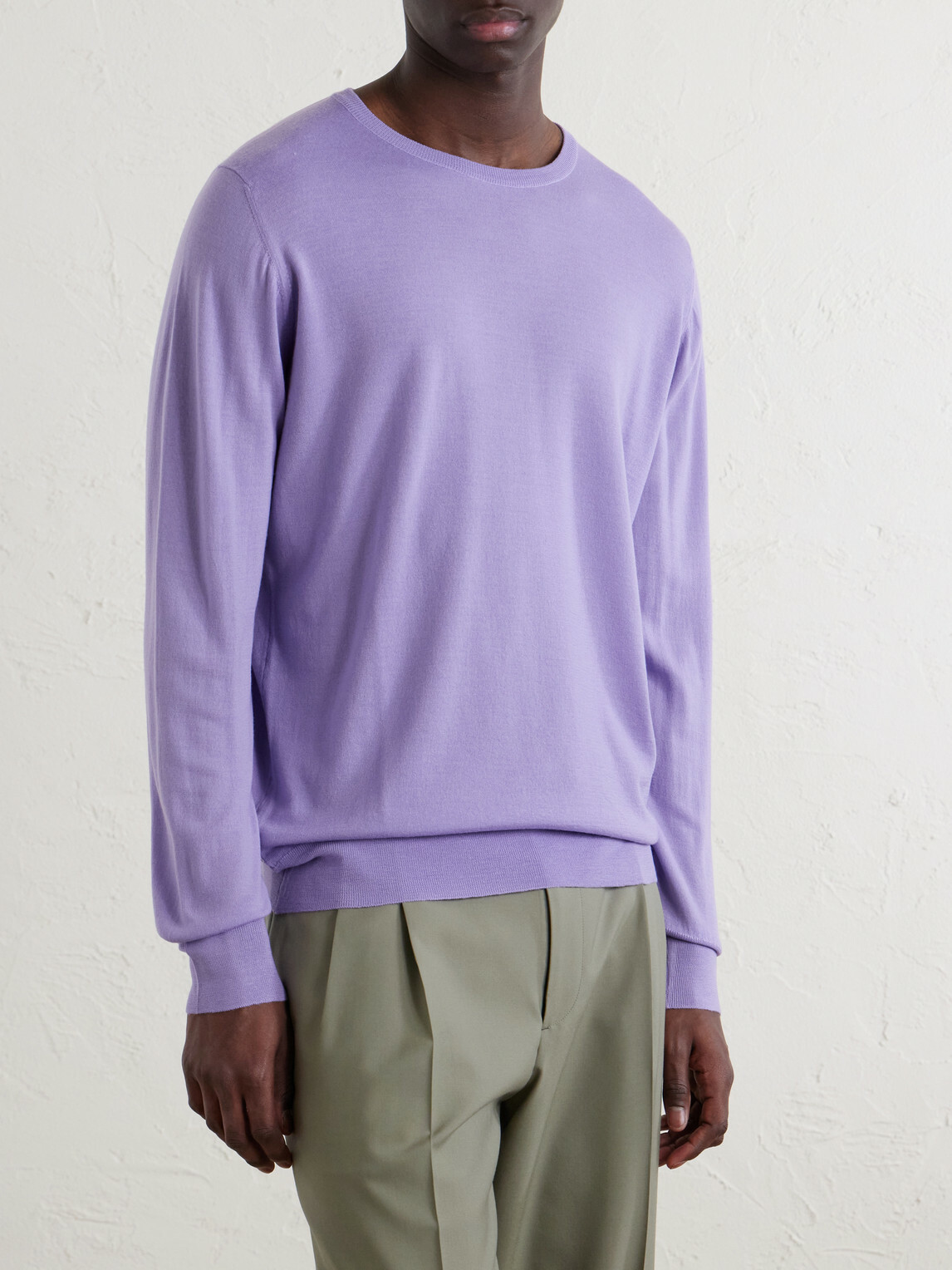William Lockie - Virgin Wool Sweater - Purple