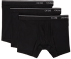 Calvin Klein Underwear Three-Pack Black Microfiber 'CK ONE' Boxers