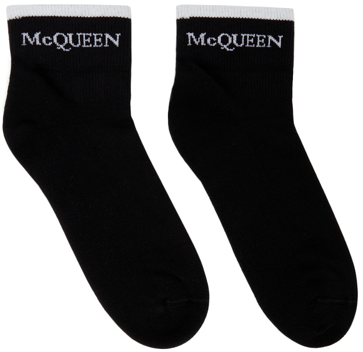 Photo: Alexander McQueen Black & White Reversible Logo Socks