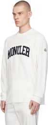 Moncler White Embroidered Sweatshirt