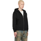 Kenzo Black Kenzo Paris 'KENZO Signature' Embroidered Zip Hoodie