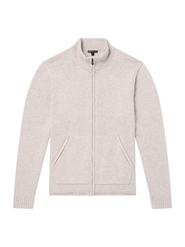 Photo: James Perse - Cashmere Zip-Up Cardigan - Neutrals
