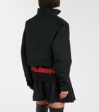 Balenciaga Cropped technical faille track jacket