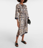 'S Max Mara Falesia printed twill midi dress