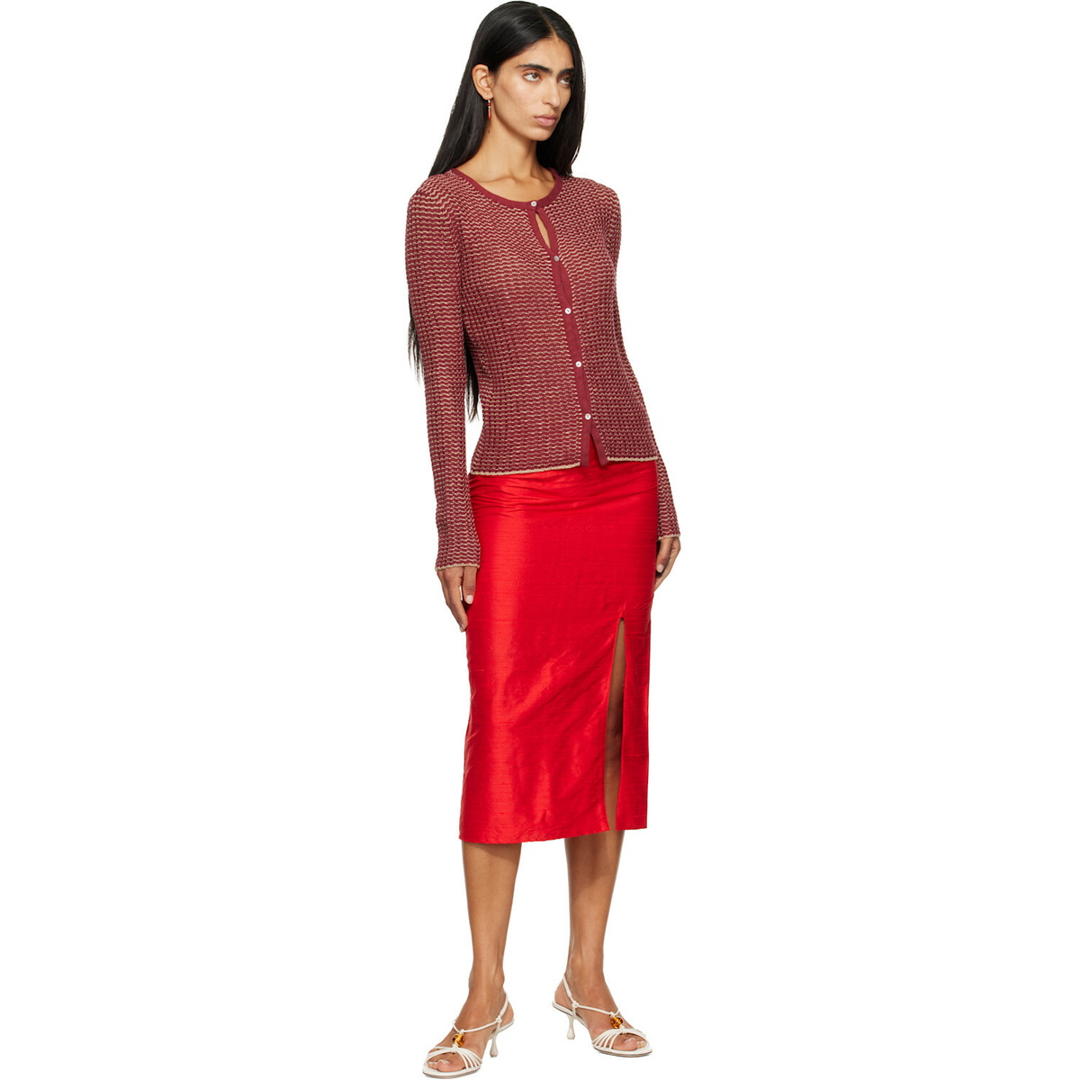 RESCHA SSENSE Exclusive Red Devi Cardigan