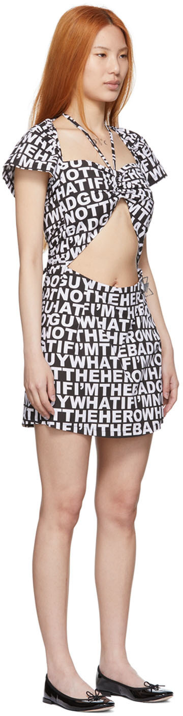 Rose Murdoch Black & White Sasha Mini Dress