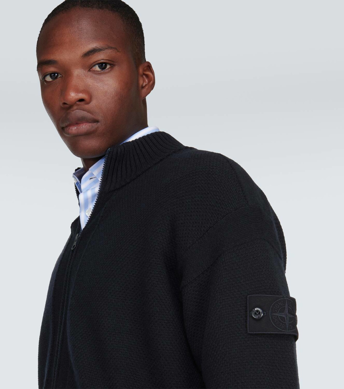 Stone Island Ghost virgin wool cardigan Stone Island