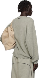 Fear of God ESSENTIALS Gray Waffle Long Sleeve Crewneck Sweatshirt
