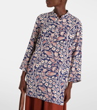 Loro Piana Floral silk tunic