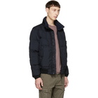 Stone Island Navy Down Bomber Jacket