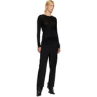 Rick Owens Black Tower Rib LS T-shirt