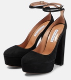 Aquazzura Blake suede platform pumps