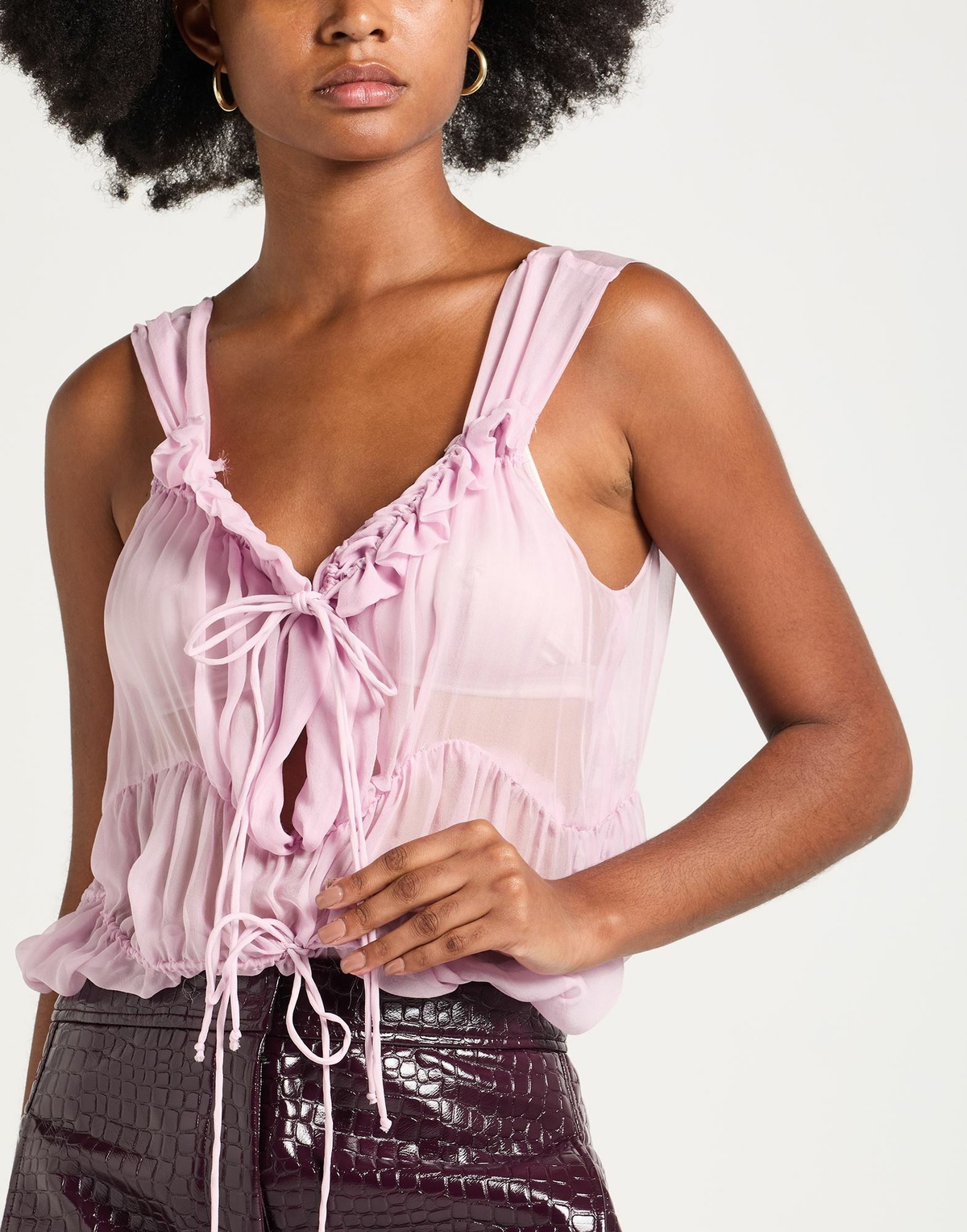 Maison Margiela Womens Bodysuit in Pink
