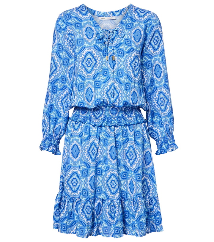 Photo: Heidi Klein Mykonos printed smocked minidress