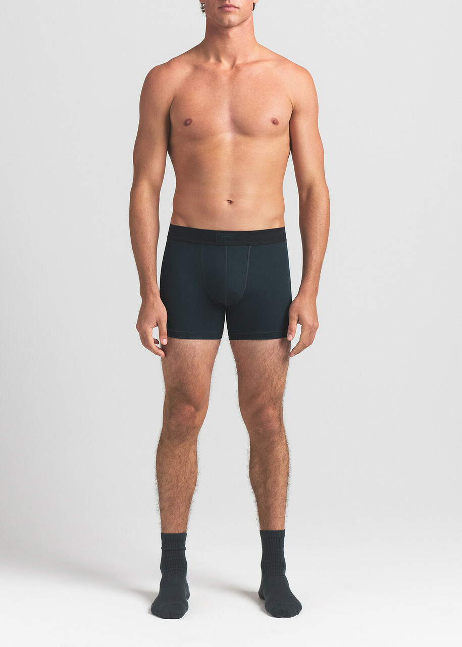 Skims Cotton-blend 3" Boxer Briefs set of Three Blue