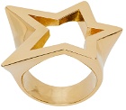 We11done Gold Star Ring