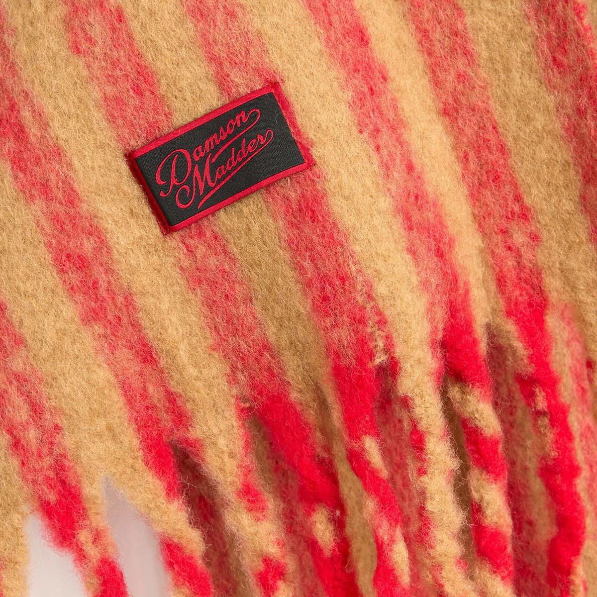 Damson Madder Women's Brushed Oversize Stripe Scarf in Multi 
