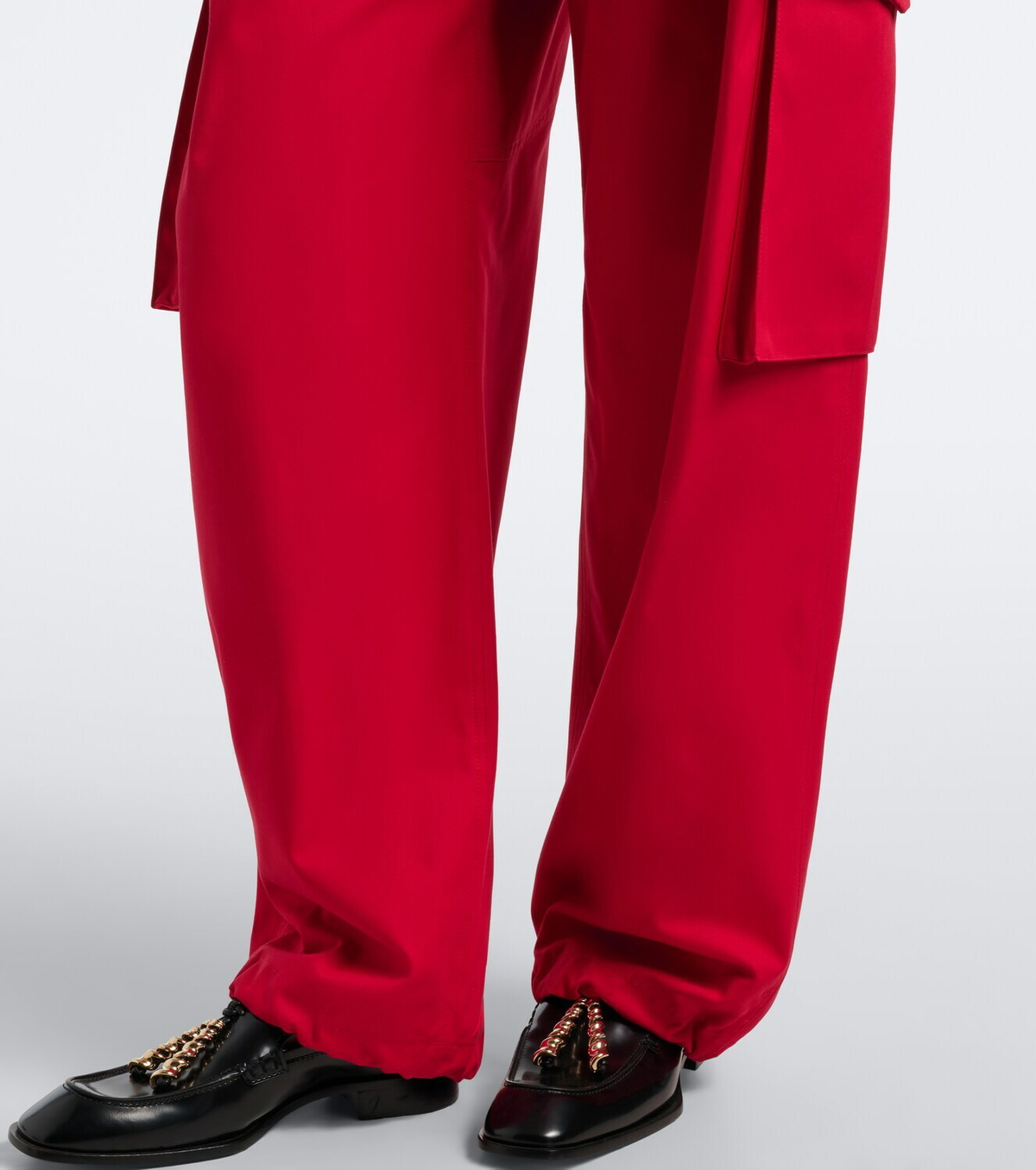 Loewe Cotton and silk cargo pants