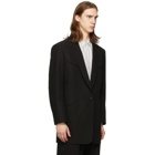 Maison Margiela Black Cotton Twill Blazer