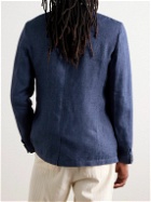 Oliver Spencer - Theobald Slim-Fit Unstructured Linen Suit Jacket - Blue